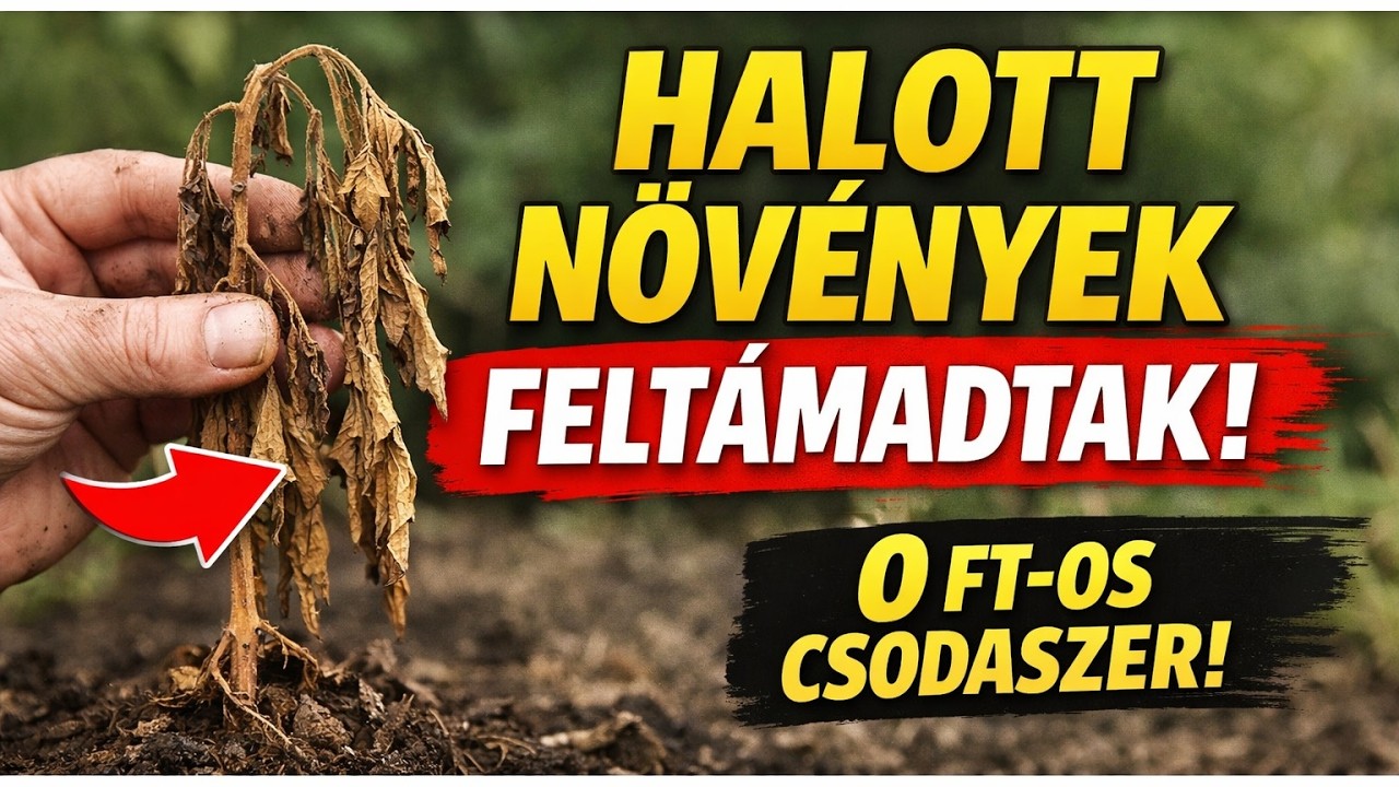Még a HALOTT NÖVÉNYEK is feltámadtak! Készítsd el ezt a 0 Ft-os mikrobiális csodaszert!