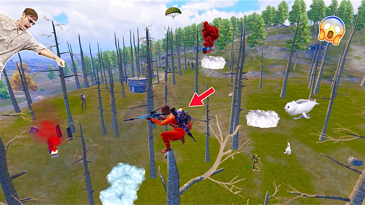 Nobody Looks At the Tree = Free Kills 😱😂 | PUBG Mobile Trolling