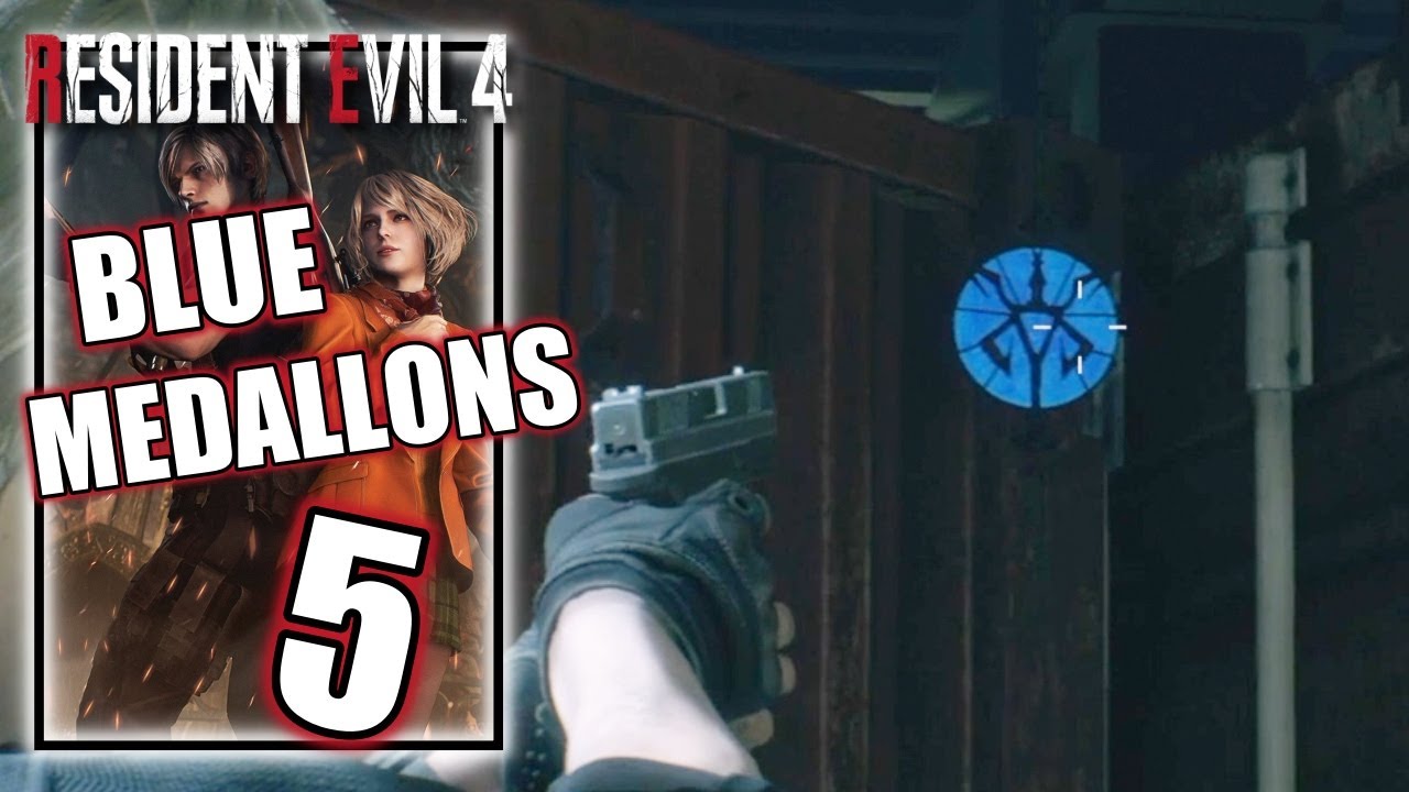 Resident Evil 4 Remake - Blue Medallion 5 Request - Chapter 14 - Destroy Blue Medallions Cargo Depot