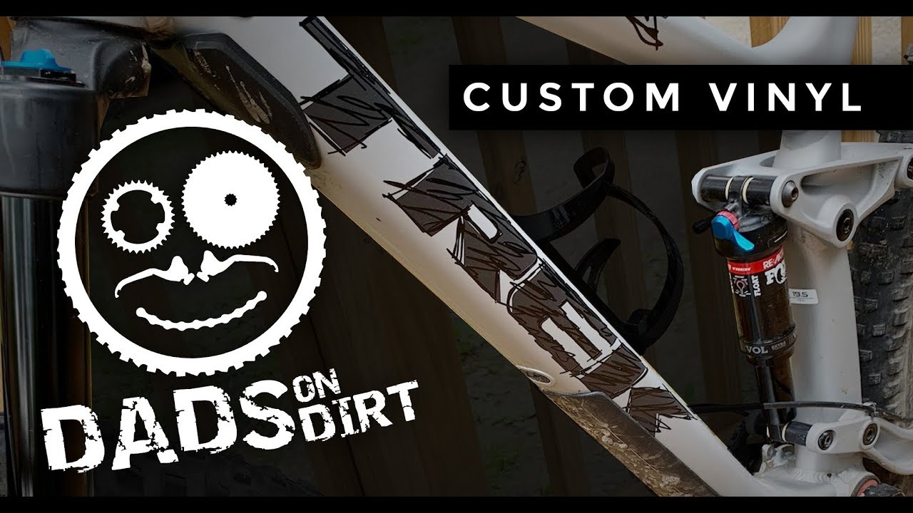 Custom Vinyl Decal Graphics on a Mountain Bike