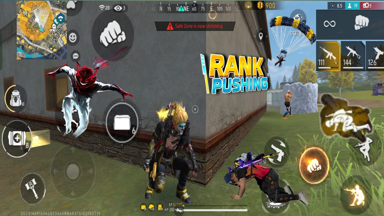 FREE FIRE INDIA BATTLE ROYALE NEXTERRA MAP RANK PUSHING 🔥6🔥KILL #garenafreefire