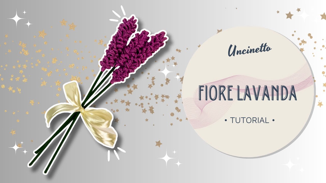 Tutorial fiori di  lavanda | Uncinetto | MilleCreazioni | (sub eng)