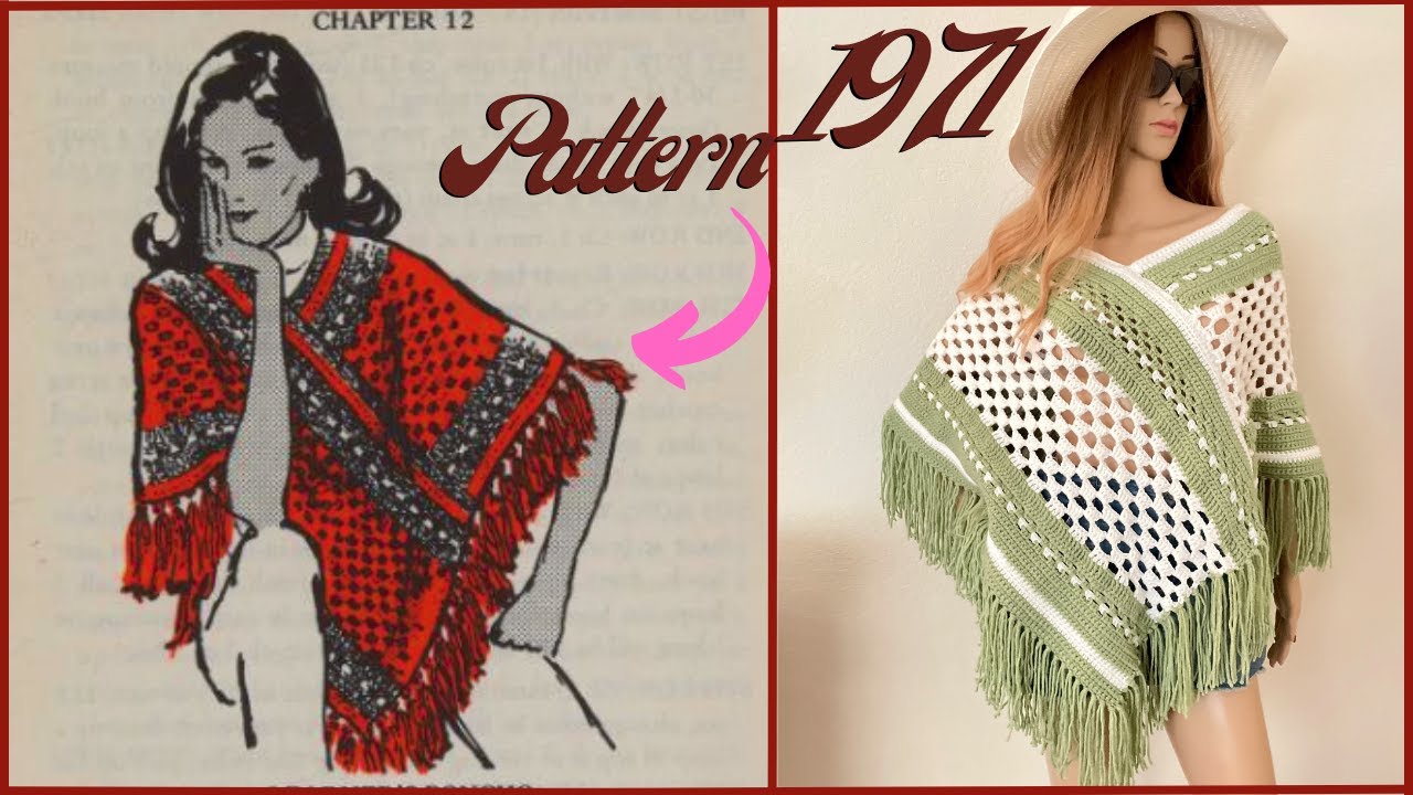 How to Crochet A 1971 Poncho!!  | Vintage Crochet