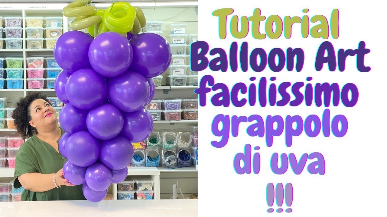 Tutorial Balloon Art Grappolo di uva