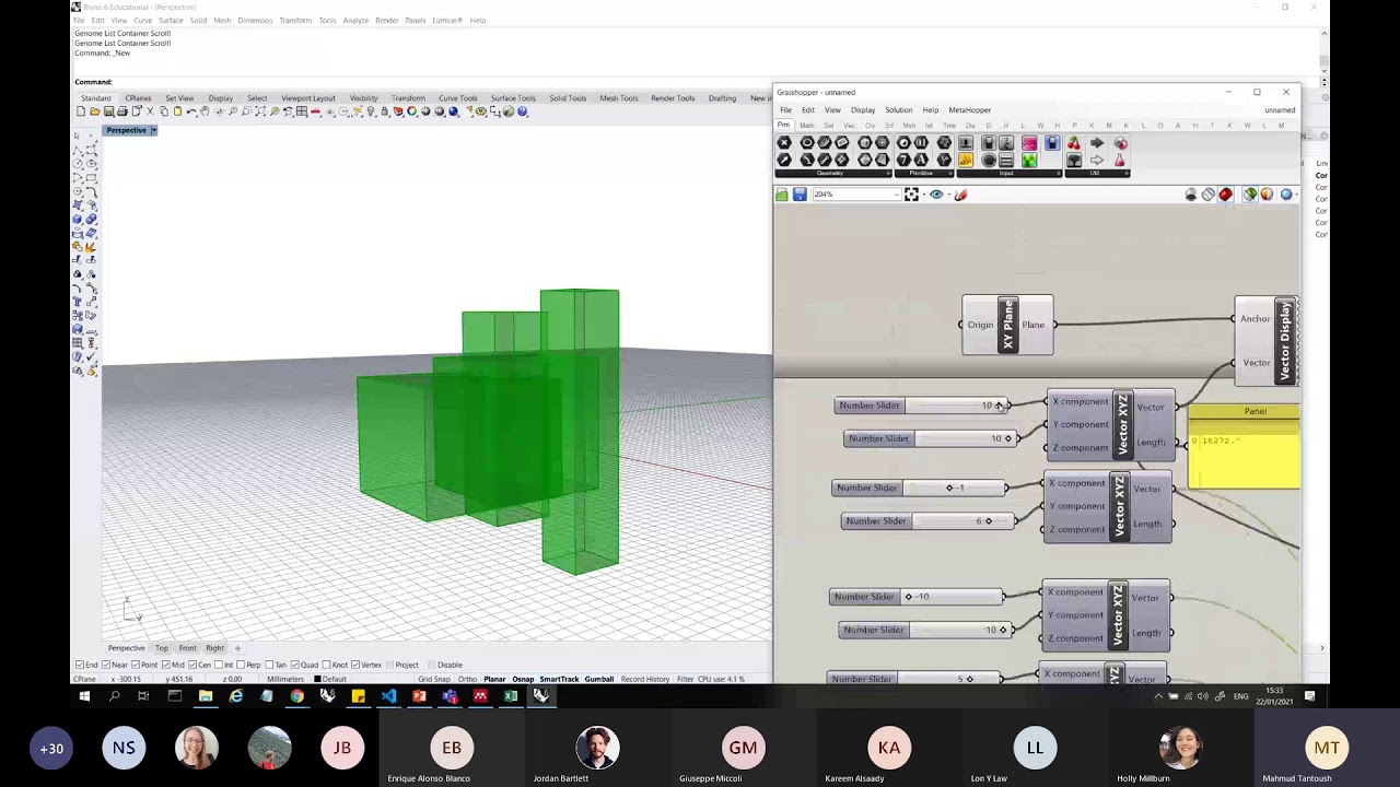 0307 Grasshopper: Galapagos Tutorial