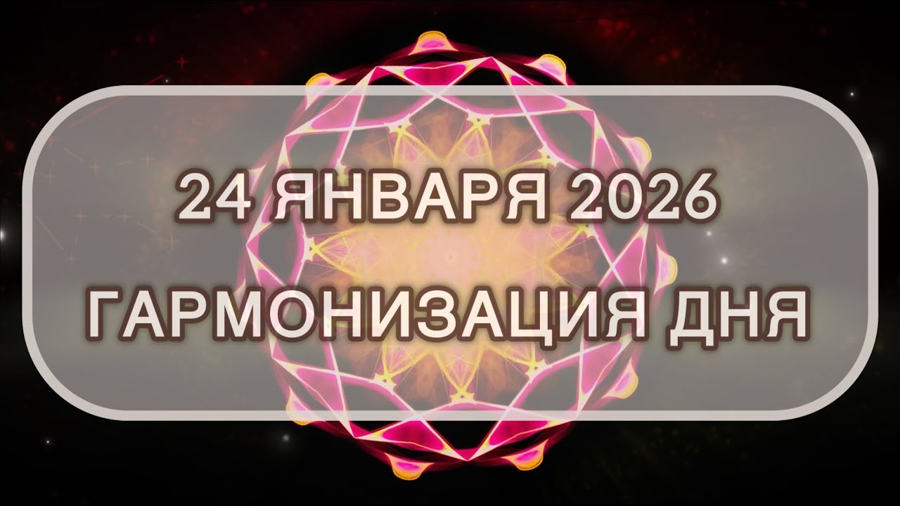 Гармонизация дня 24 января 2026. Трансформационная МЕДИТАЦИЯ. Позитивные вибрации.