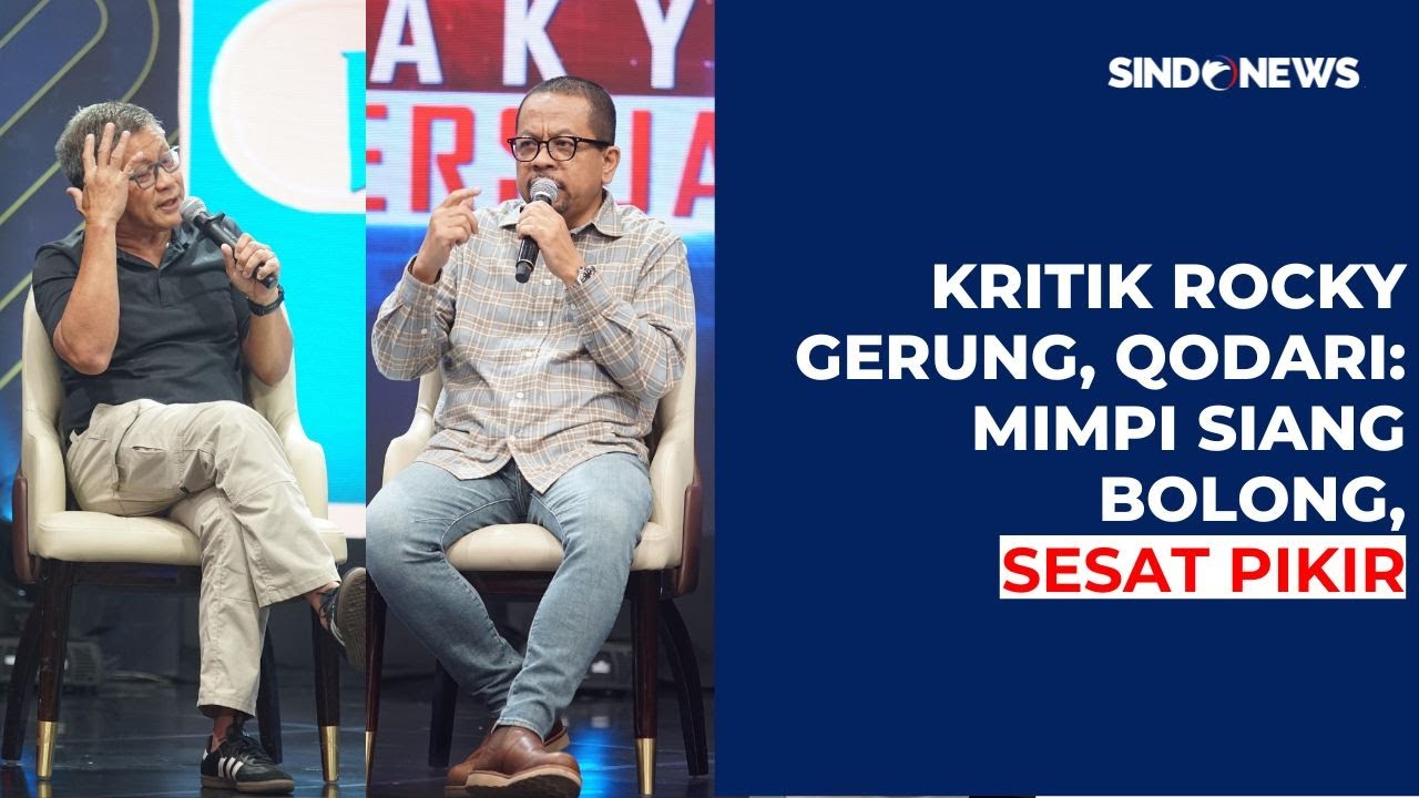 Panas! Debat Rocky Gerung Vs Qodari Soal Impeachment dan Impeachable
