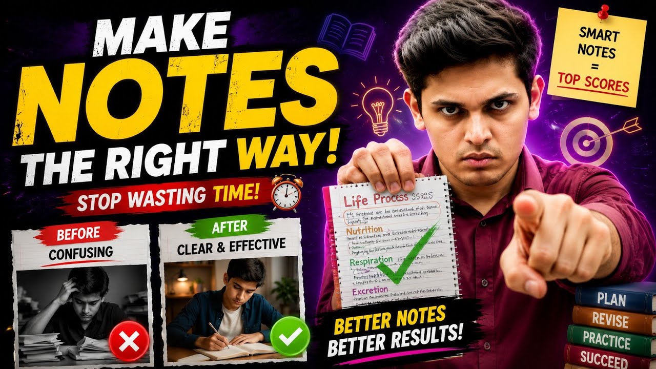 The Right Way to Make Notes! 💯 | Class 9th/10th | Topper's Strategy 💯🔥 | Prashant Kirad