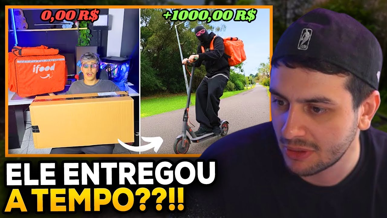 COMPREI O PATINETE ELETRICO MAIS BARATO E FUI FAZER ENTREGAS - GABE REAGE