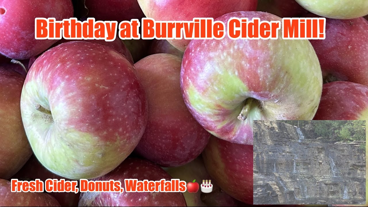 Burrville Cider Mill Birthday Visit: Epic Cider Donuts & Scenic Waterfall!!