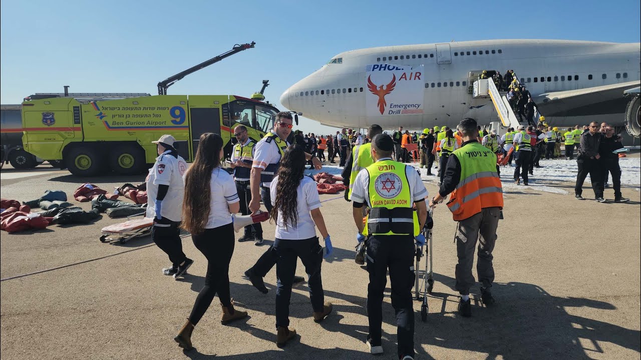 תרגיל עוף החול בנמל התעופה בן גוריון 2024