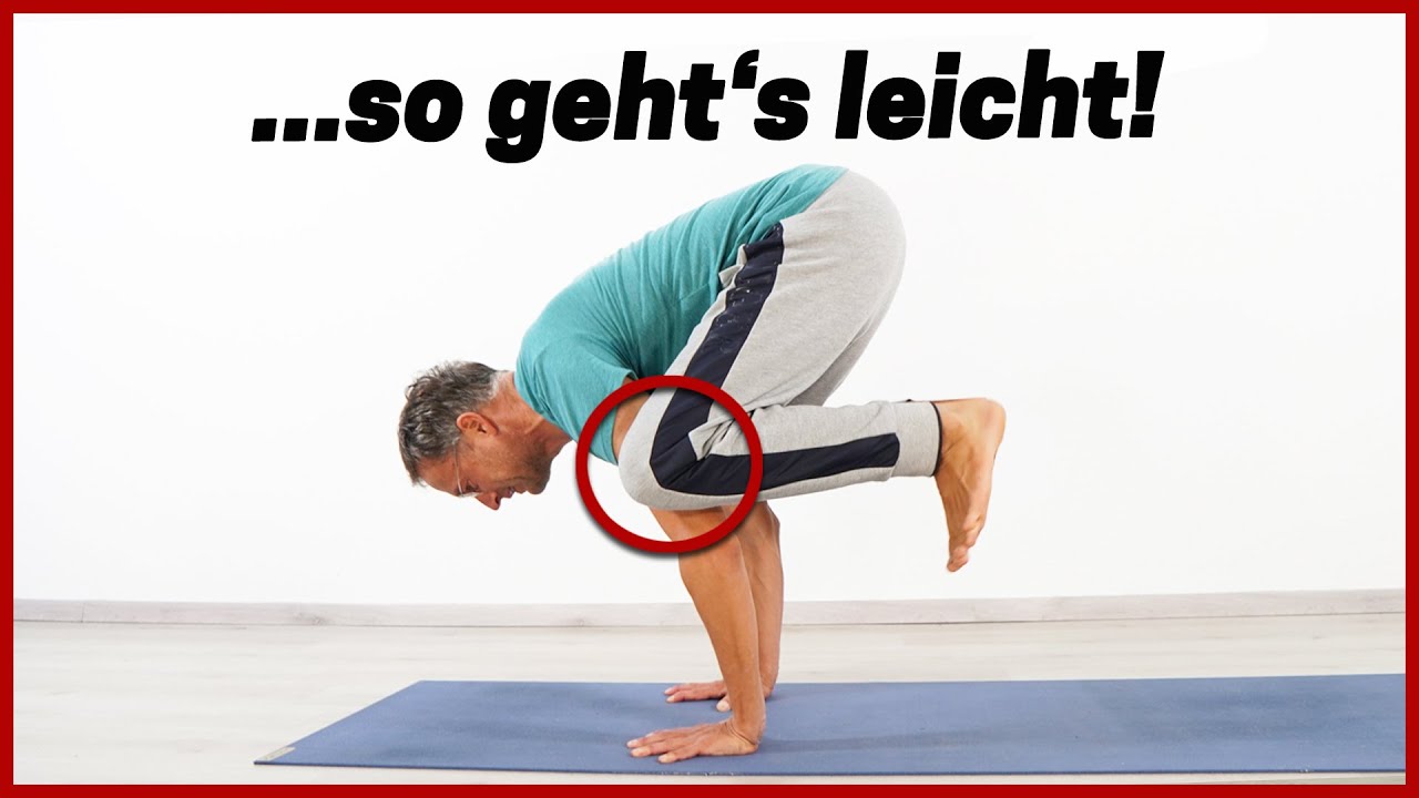 Kr&auml;he lernen - GANZ EINFACH  (Bakasana) - Yoga Tutorial Anf&auml;nger