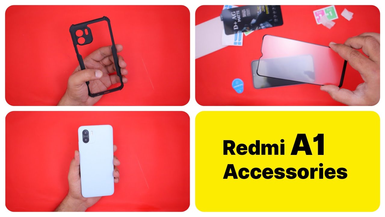 Redmi A1 Matte Tempered Glass, Cover | Redmi A1 Accessories.