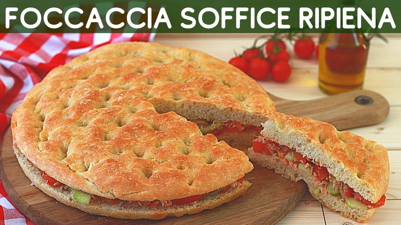 FOCACCIA SOFFICE RIPIENA 😋| cacciannanze | ricetta facile | Lorenzo in cucina