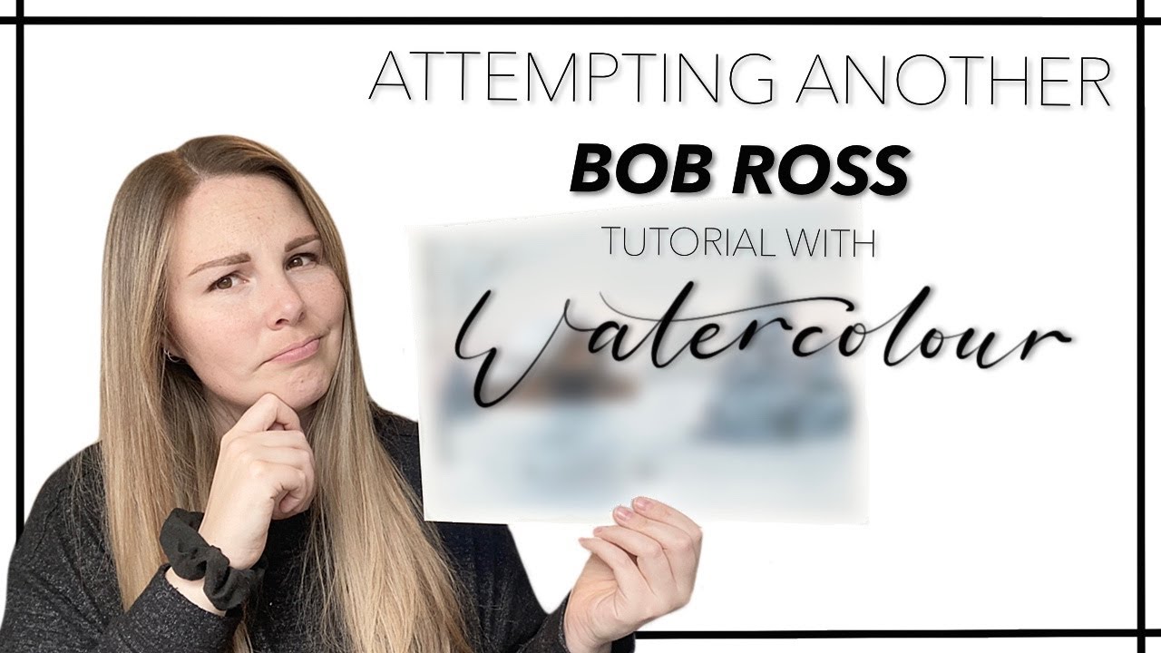 Attempting Another Bob Ross Tutorial With Watercolour