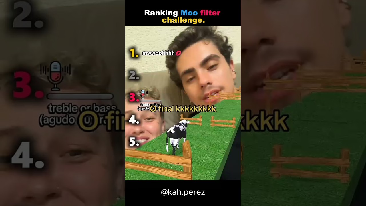 funniest moo filter challenge #shortsviral  #funniestvideo  #rankingvideo