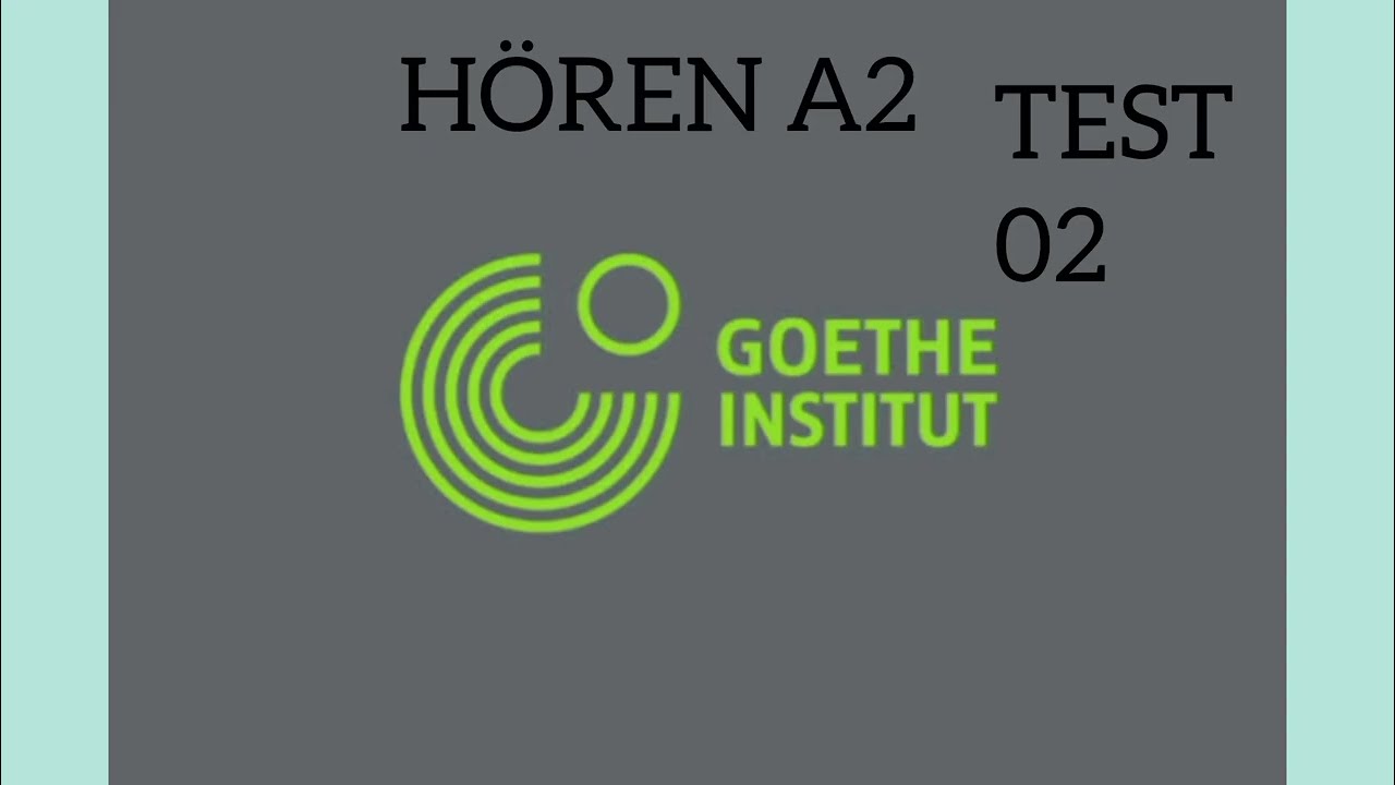 A 2  hören prüfungen Goethe mit Lösung Part 2| German listening test for Beginners