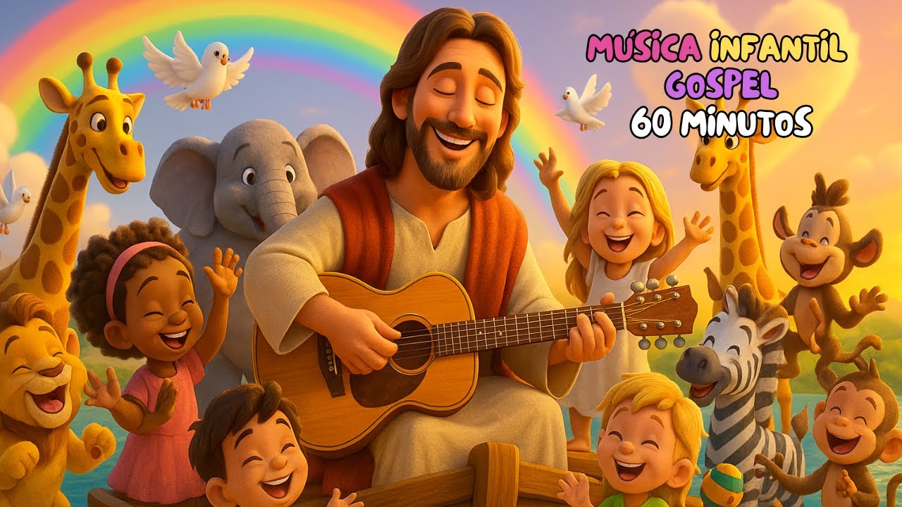 Colet&acirc;nea de M&uacute;sica Infantil Gospel | Arca de No&eacute; | 1 Hora com Jesus | Gabi Gospel Kids em Portugu&ecirc;s