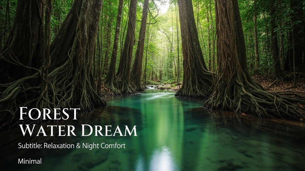 Tranquil Forest Ambience with Soothing Stream Flow for Sleep Study Meditation and Inner Peace
