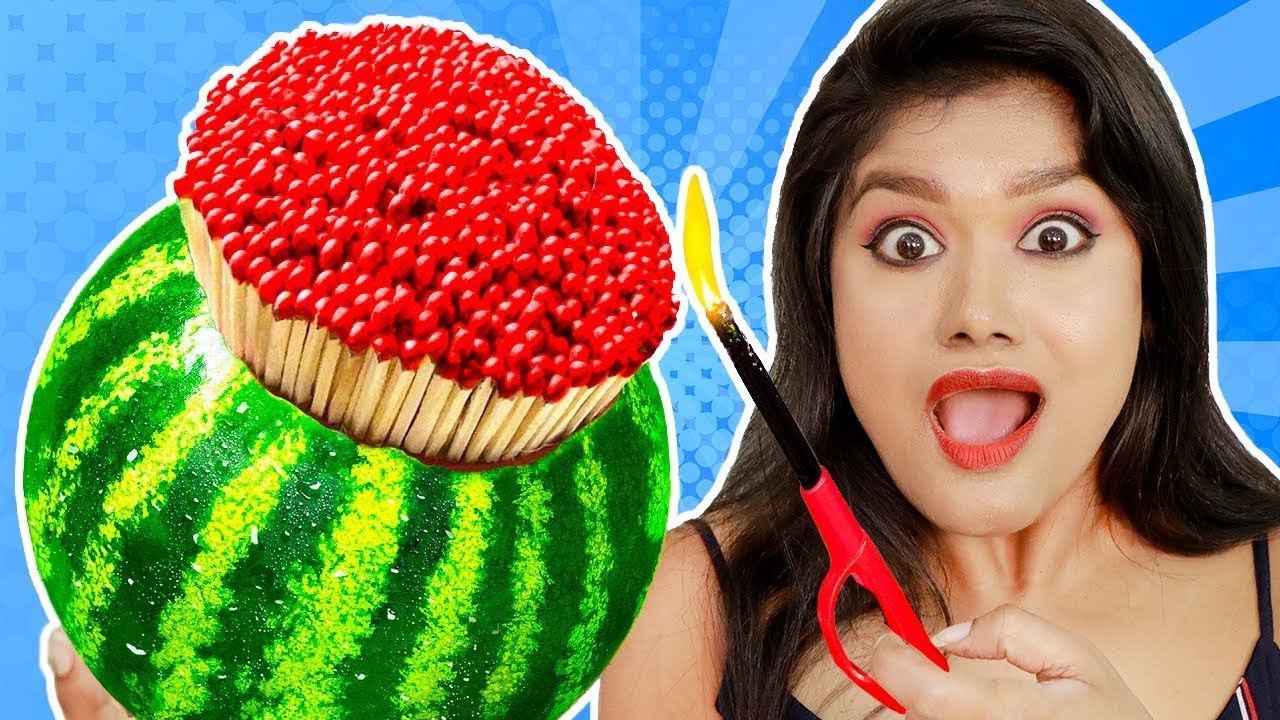আশ্চর্যজনক *VIRAL WATERMELON* Life Hacks এর Testing Out | Its Really Amazing