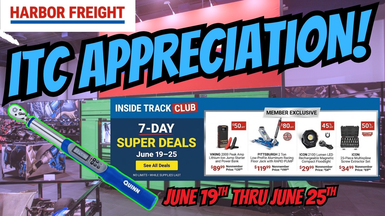 Участники ITC в Harbor Freight: эти 7-дневные скидки просто безумны! #harbro #harborfreight #7дне...