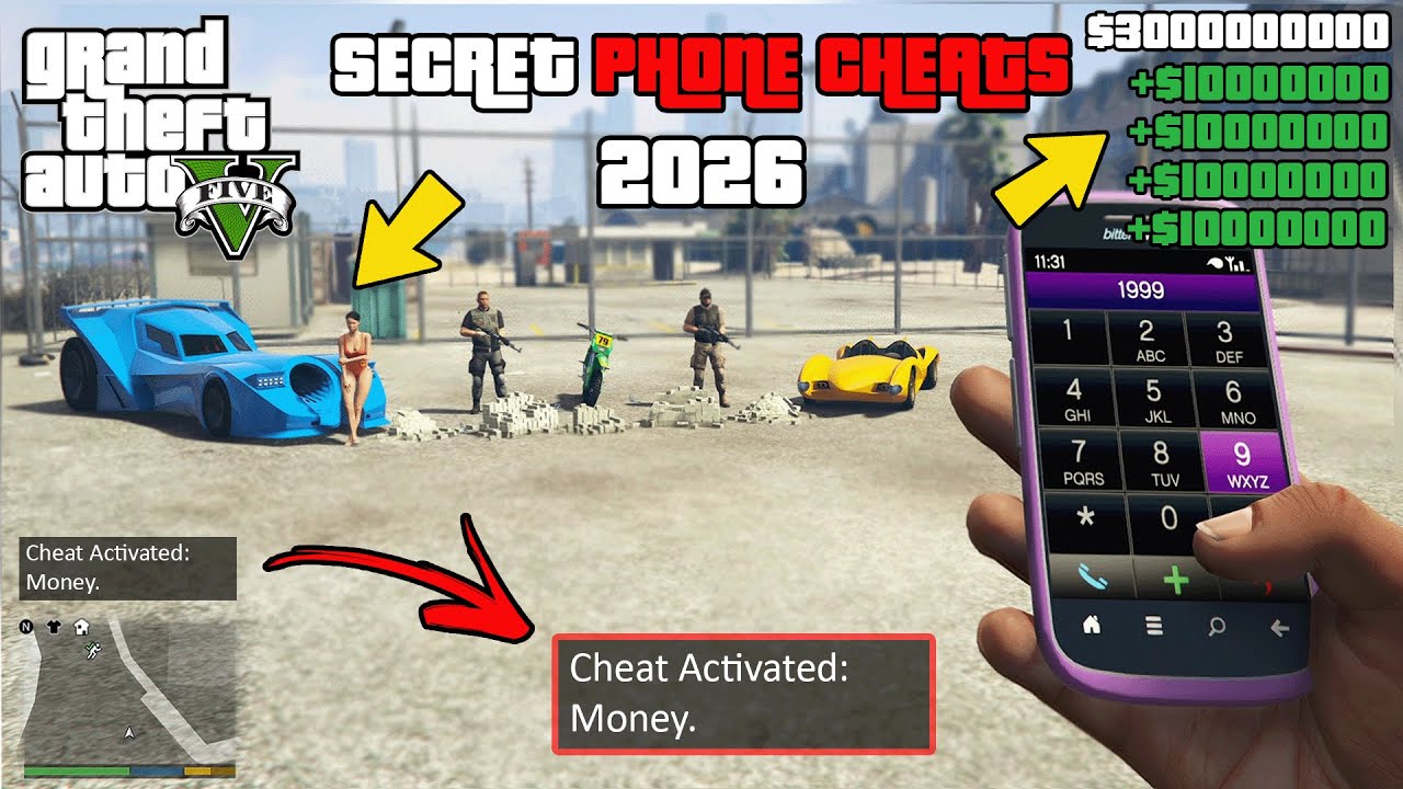 GTA 5 - All New Secret Phone Cheats! (Money Cheat, Girlfriend Cheat & more)