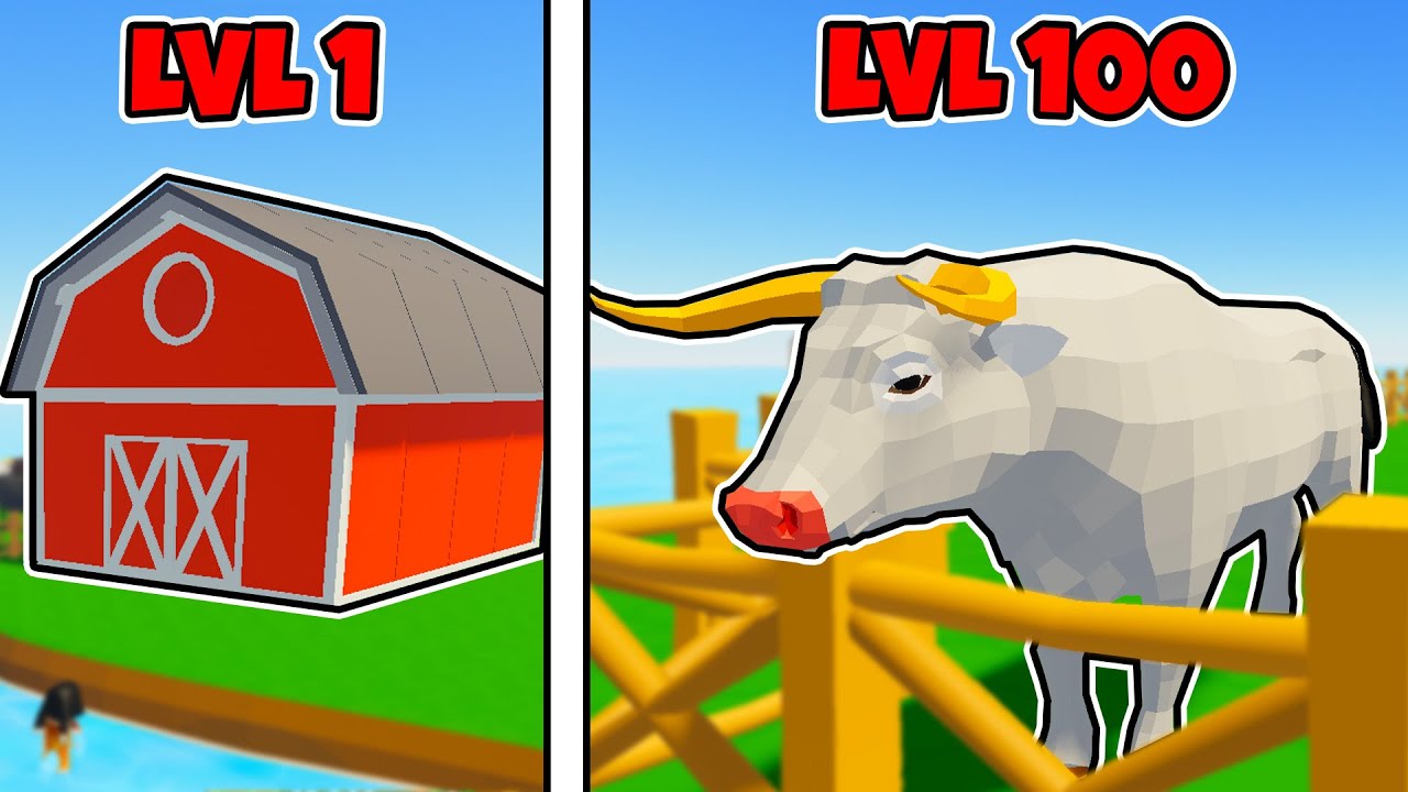 PIERWSZE KROWY w  Roblox! - Farmstead