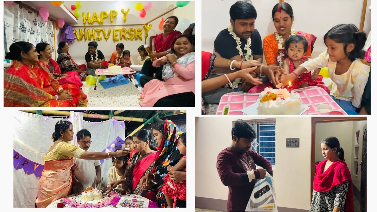 দুটো বিবাহ বার্ষিকী একসাথে পালন করা হলো কাকা আর জেঠুর