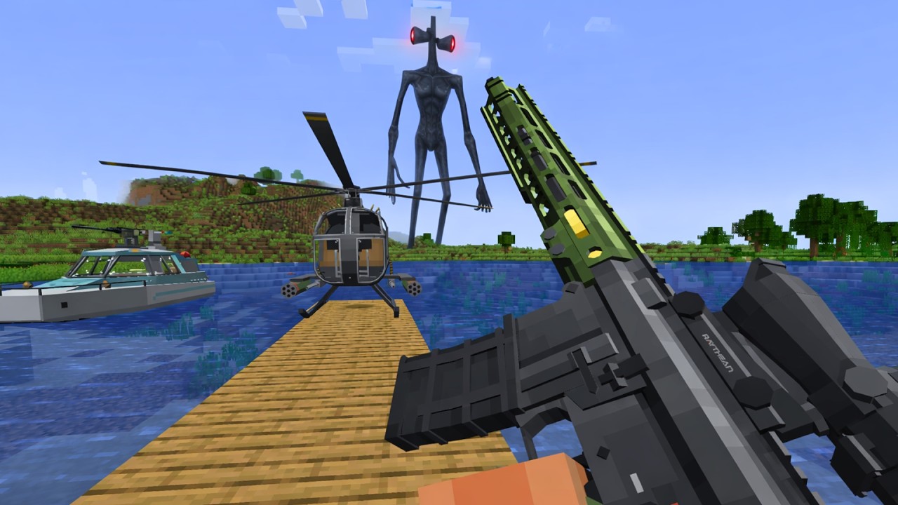 Pillagers Hired SIREN HEAD to Destroy My Village… So I Destroyed Their Base With Modern Weapons! 😈💥