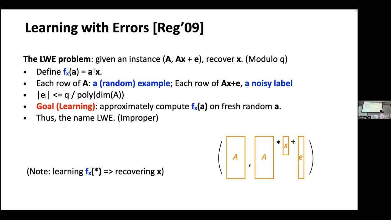 Yanyi Liu - On White-Box Learning and Public-Key Encryption