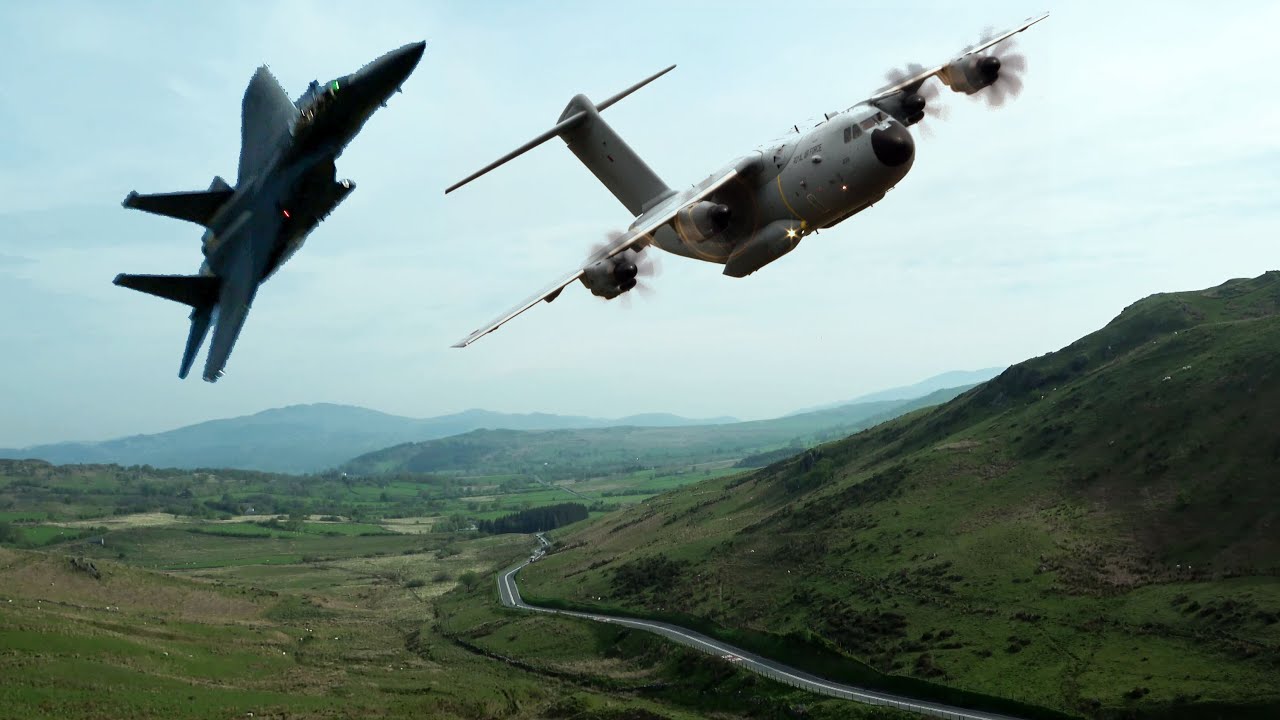Sunny Mach Loop Aircraft Flybys May 2024