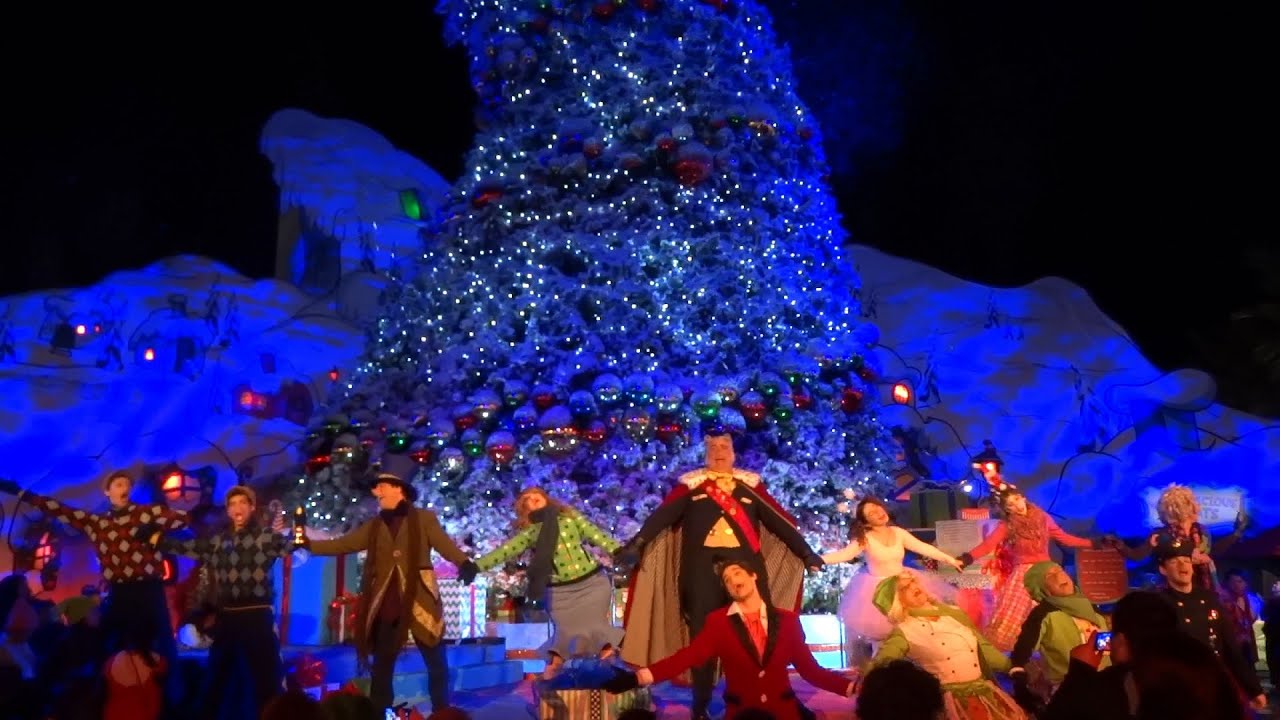 Grinchmas Wholiday tree lighting ceremony at Universal Studios Hollywood Christmas 2015