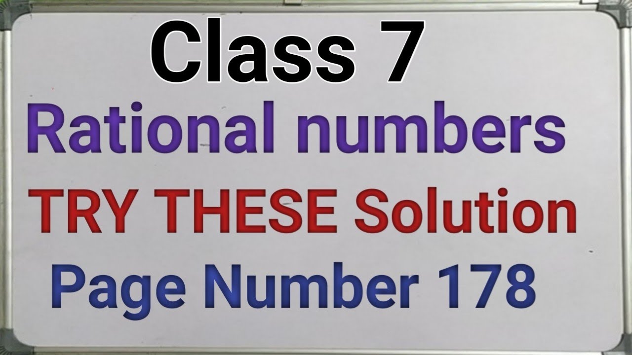 class 7 |try these solutions| page 178 | standard form | rational numbers | ncert cbse maths
