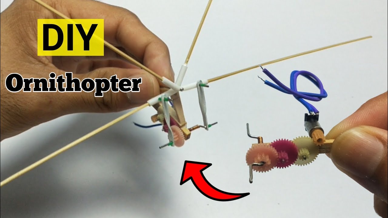 Make a mini electric ornithopter 