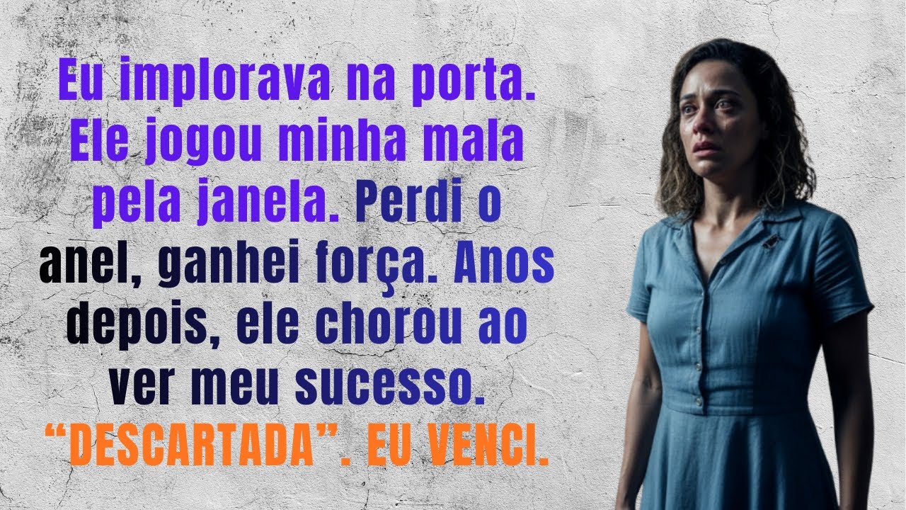 Marido pegou minha mala, jogou pela janela e gritou  “Suma daqui!” Mas algo importante caiu junto