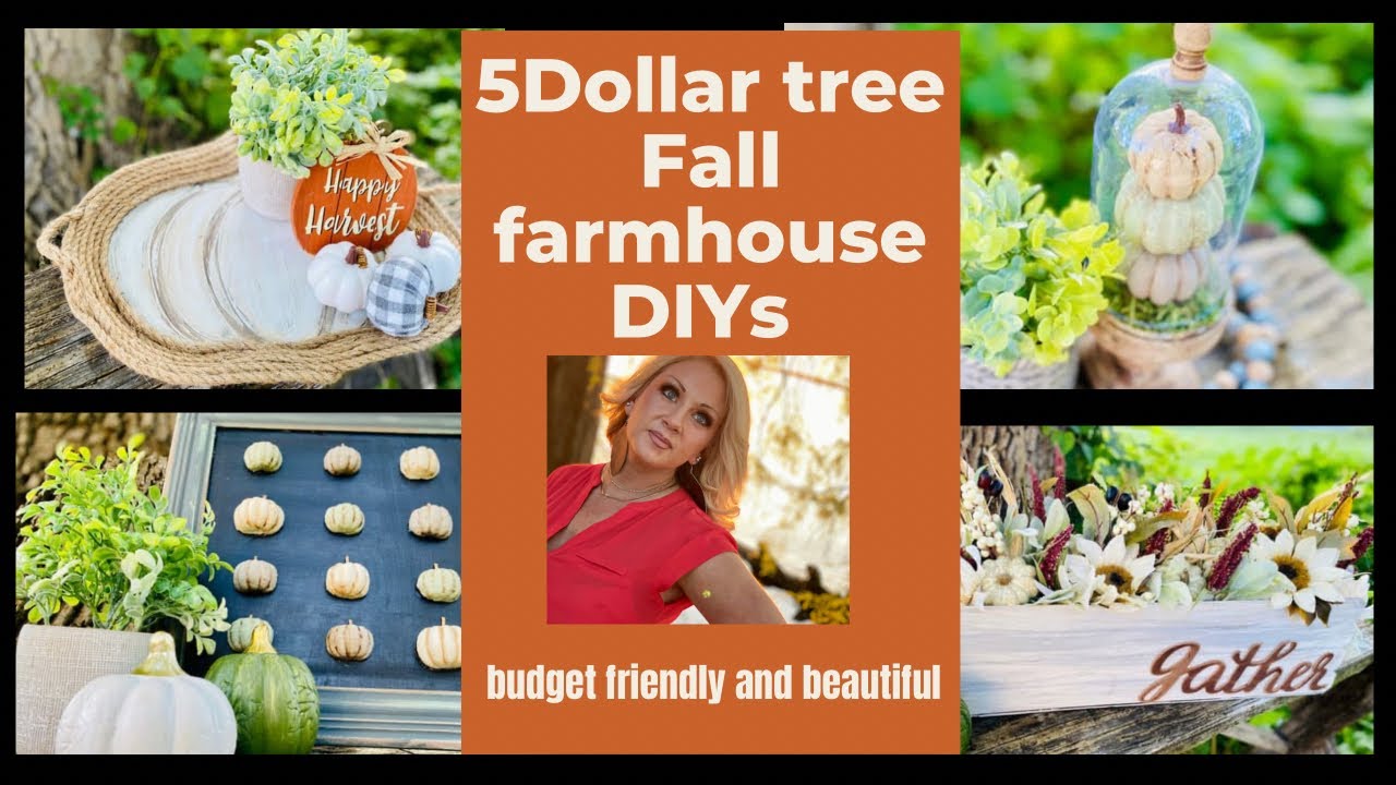 5 Dollar Tree fall Farmhouse DIY’s, budget friendly and beautiful dollar tree DIYs, Fall decor 2021