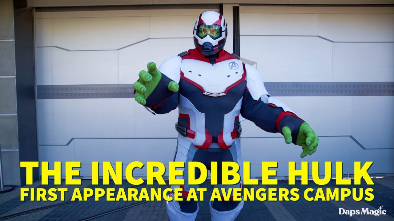 4K FIRST Incredible Hulk Appearance at Avengers Campus (Entrance, Meet & Greet, Exit)