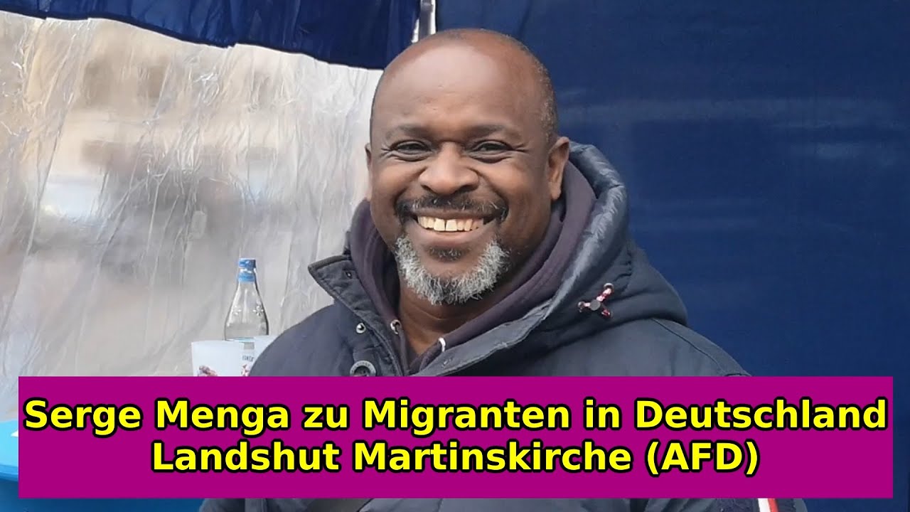 Serge Menga zu Migranten in Deutschland – Landshut Martinskirche 27.01.2025