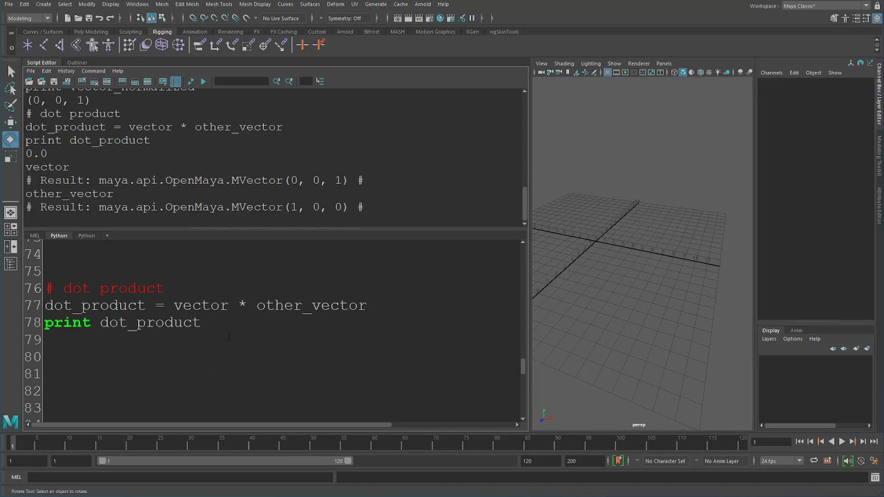 Maya Math - 06 - Vector math with Python