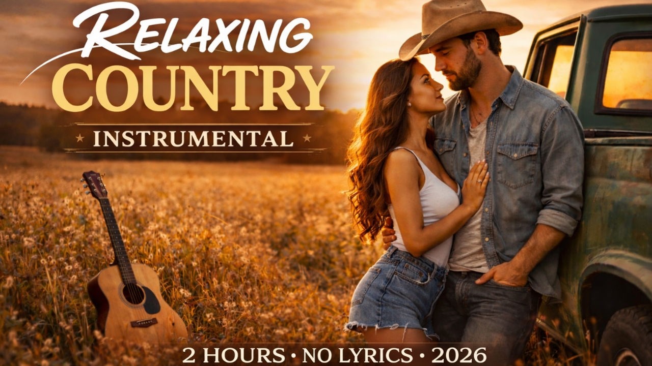 2 Hours Relaxing Country Instrumental 🌾 No Lyrics | Acoustic Guitar, Peaceful & Calm 2026