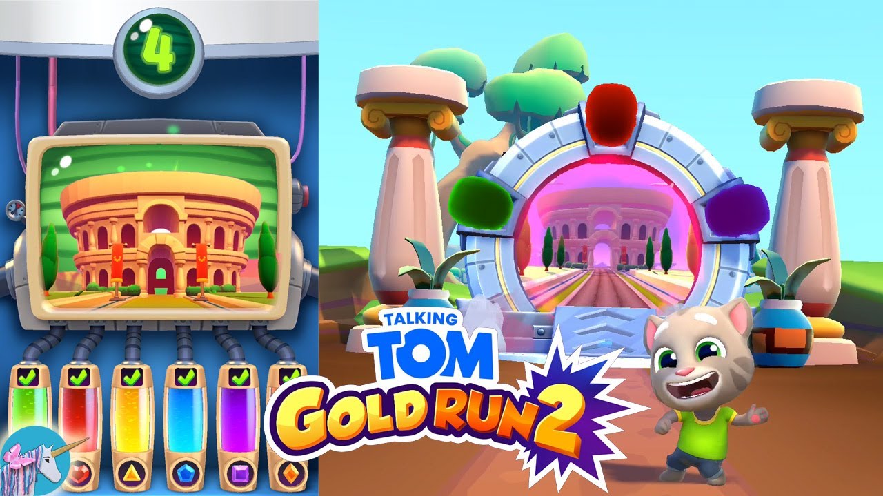 Talking Tom Gold Run 2 Rome unlocked