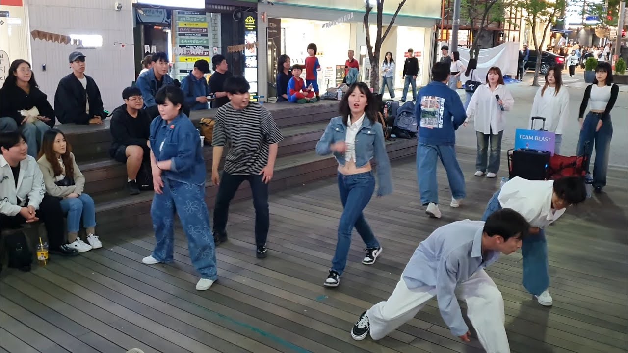 [STREET ARTIST] BLAST. INTERACTIVE SINCHON BUSKING. 240414.
