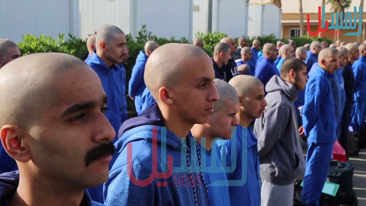 اللواء الركن / ابراهيم سالم العميري في استقبال دخول اول دفعة للمجندين لهذا العام
