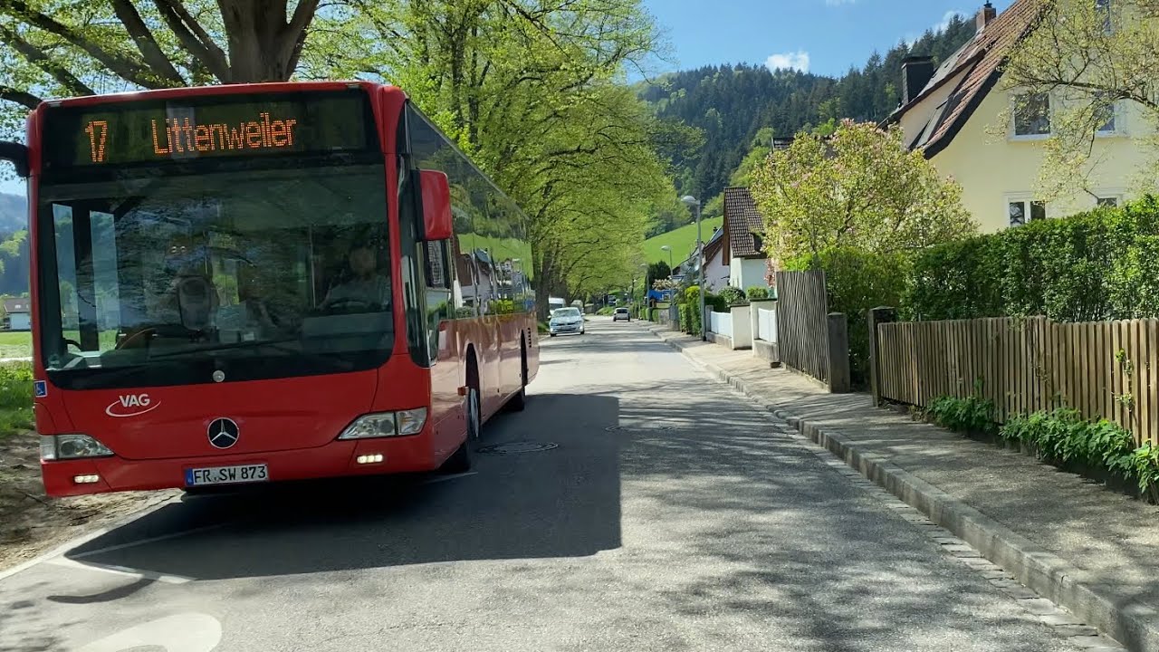Welcome to ❤️Freiburg ￼-Kappel on the Line 17 Bus🚌 from Lassbergstraße➡️ Molzhofsiedlung and Back￼