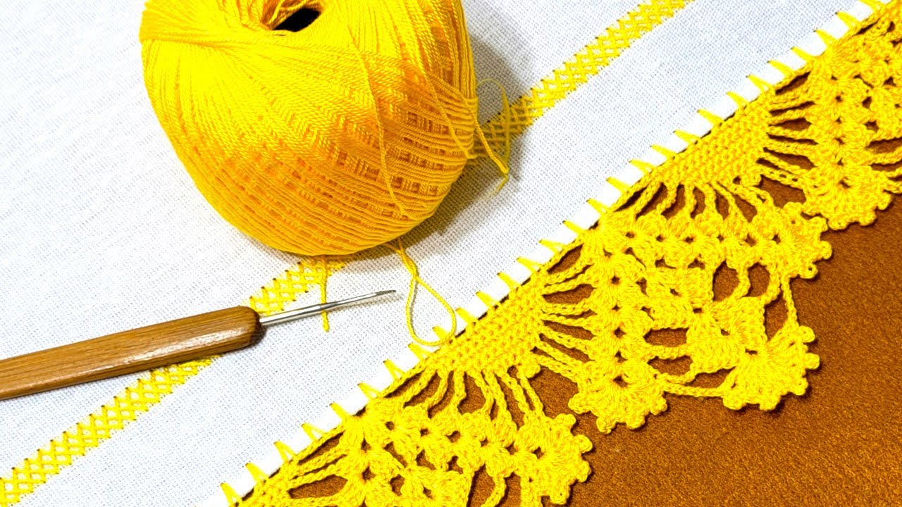 Bico de Crochê para Pano de Prato Modelo Fácil de fazer - 416
