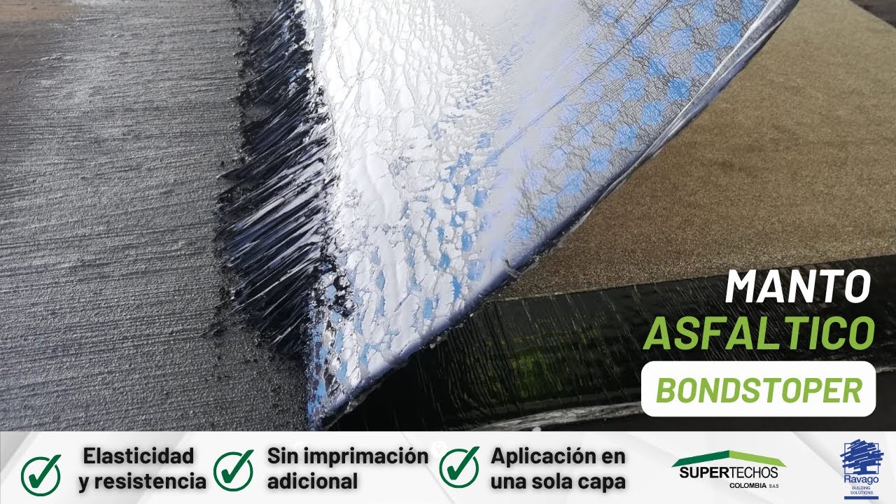 Manto asfaltico BONDSTOPER de RAVAGO aplica 5mm en una sola capa!
