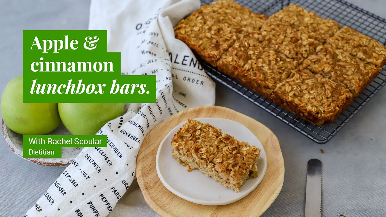 Apple & cinnamon lunchbox bars recipe