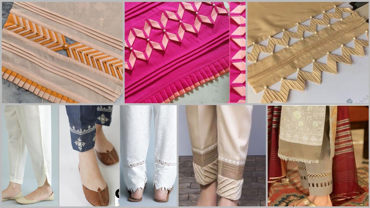 Top 60 Trouser Designs For girls2020-21/Capri/Trouser/plazzo/Shalwar poncha design/mohri Designs