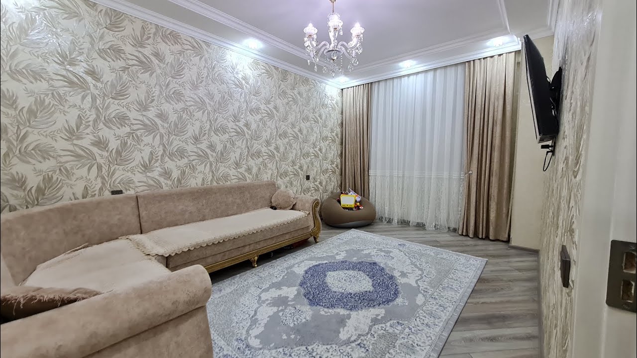 Heydər Parkına Baxışı olan Kupçalı 3 Otağ Əşyalı.Qoymət.175,000azn.Tel.050(070)_338_08_01