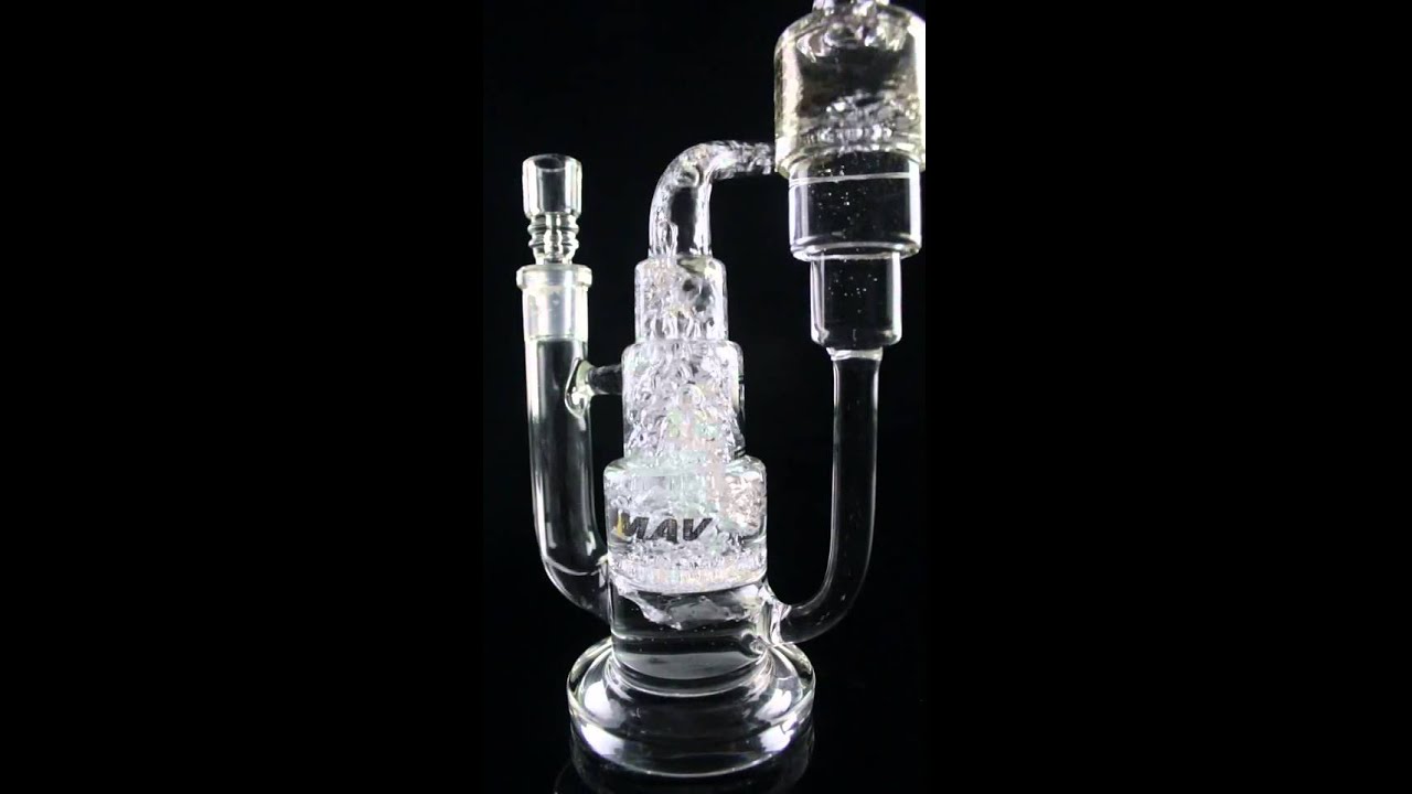 Maverick Glass Honeycomb Disc Cake Style Recycler